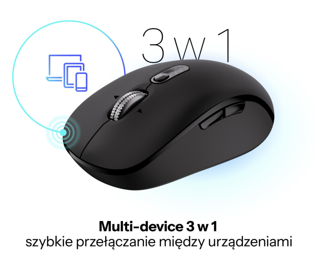 Silver Monkey Bezprzewodowa mysz optyczna Mobile Plus - 1361006 - zdjęcie 6
